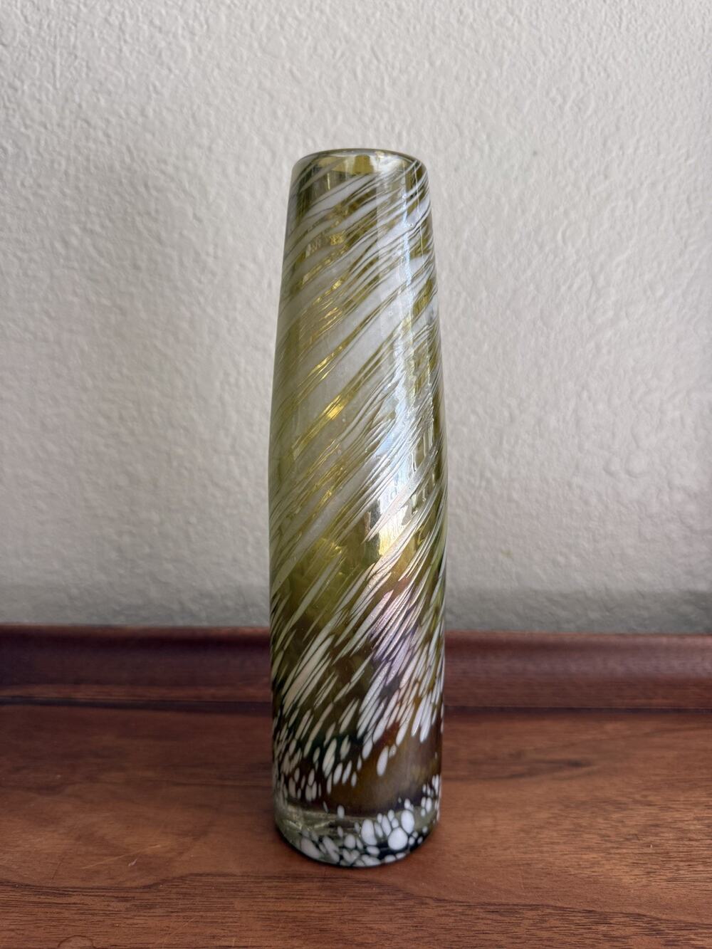 Murano MCM Mult. Color Swirl Art Glass Vase 1970s